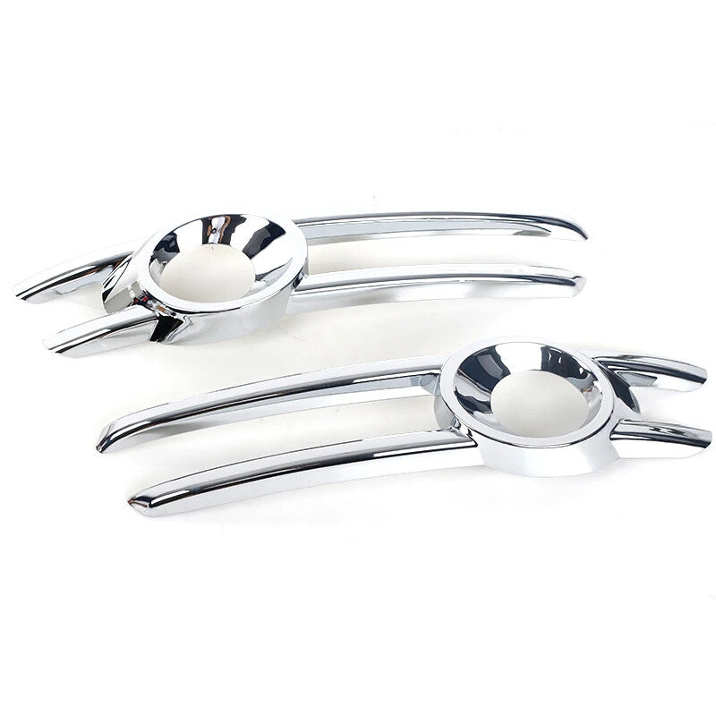 1 Pair Chrome Front Fog Light Frame Cover Trim for Audi Q3 2013-2015