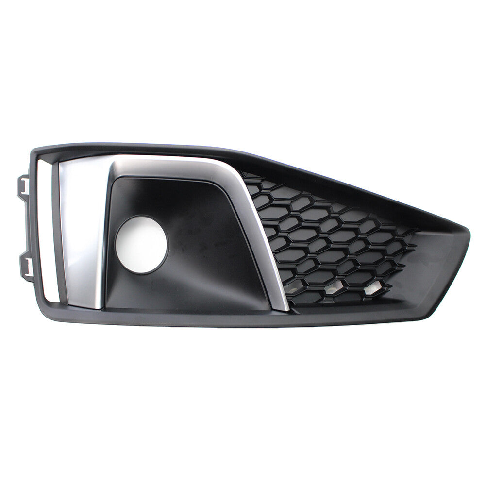 Front Bumper Left Fog Light Cover Grille Grill Fit for Audi A4 B9 S4 2018-20