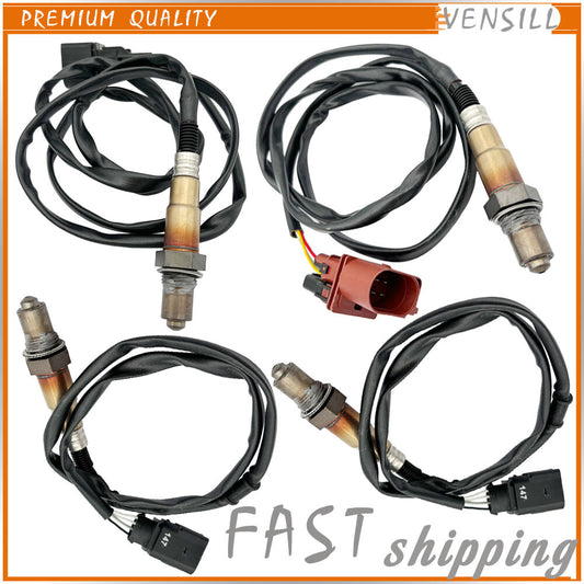 Set of 4 Upstream Downstream Oxygen Sensor for Porsche for Cayenne 9PA S 4.5L 02-07