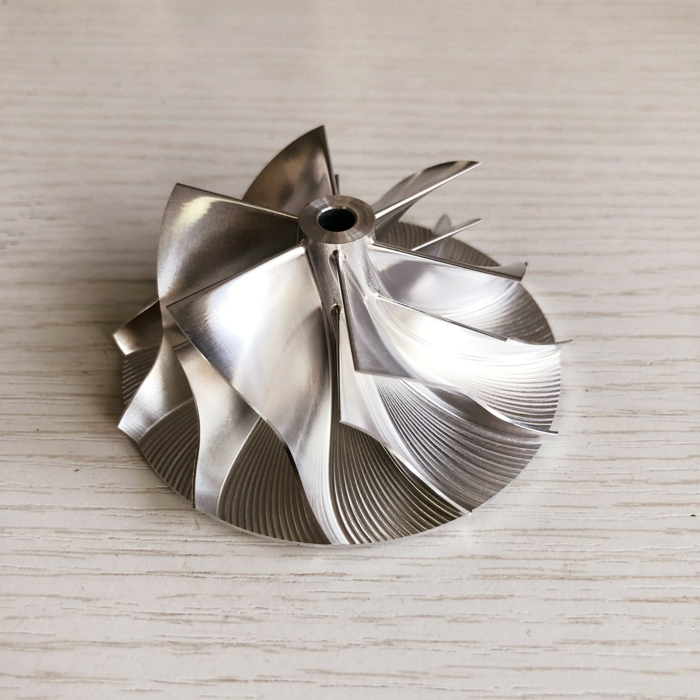 RHF5 54.06/71.40 mm 6+6 blade high-performance turbine blank compressor wheel