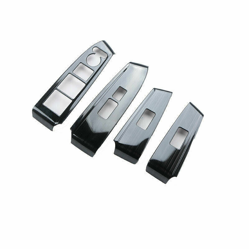 Glass Window Lifting Lock Panel Trim for Honda Accord 8th 2008-13 Black Titanium