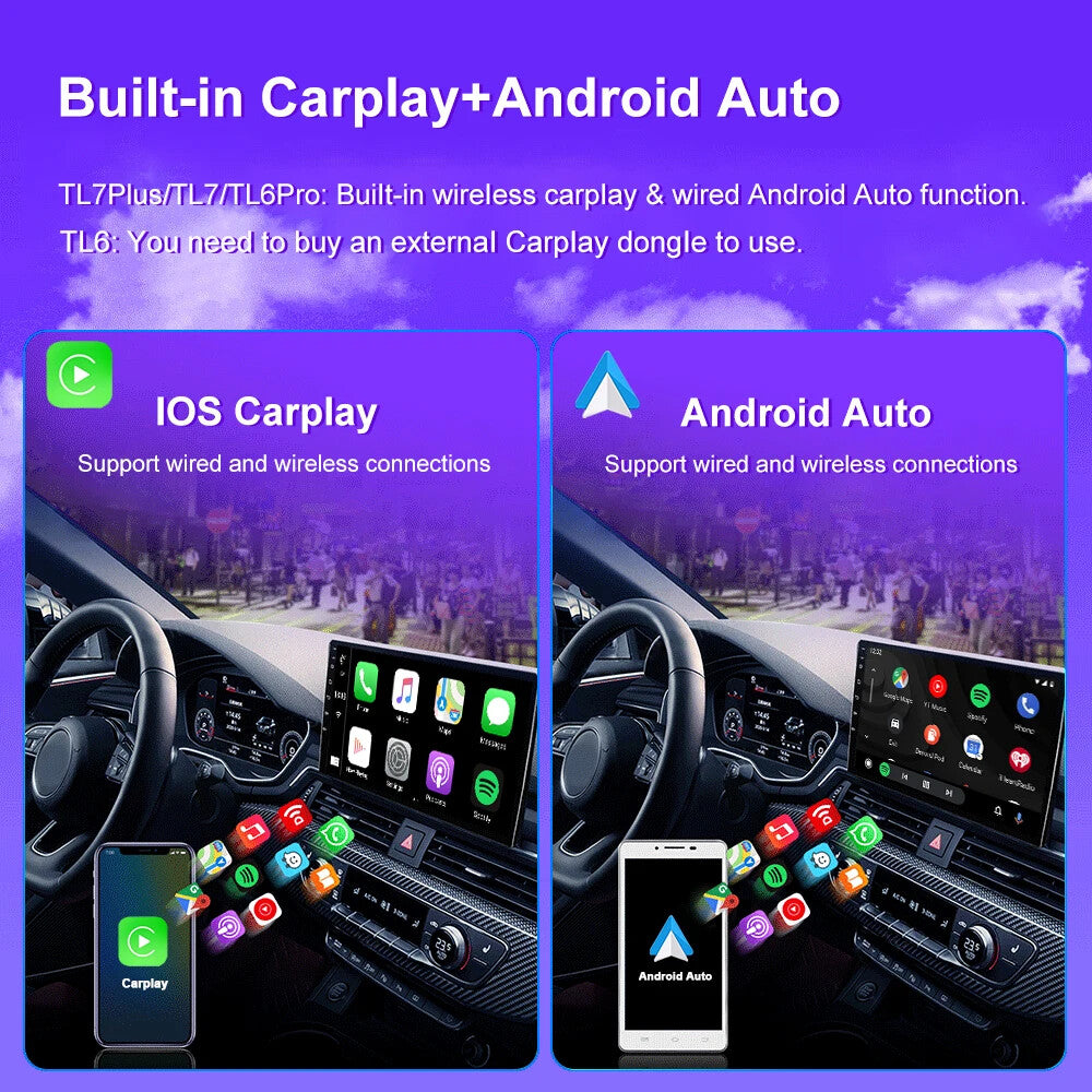 Android CarPlay Car Radio for Subaru for Forester 2002-2007 GPS Stereo Player Screen