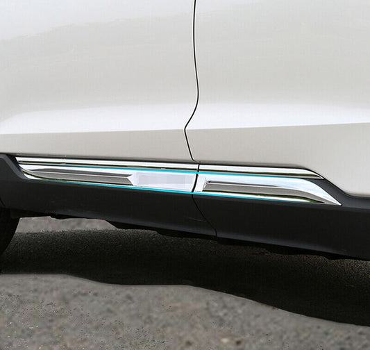 for Ford Edge 2015-2020 Chrome Side Door Body Molding Cover Anticollision Decors