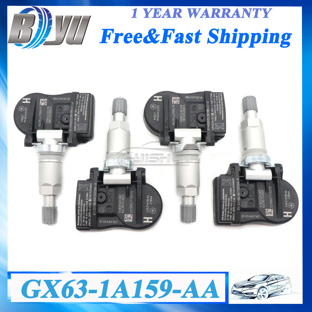4x TPMS Tire Pressure Sensor GX631A159AA for Land Rover for Range Rover Evoque 14-19