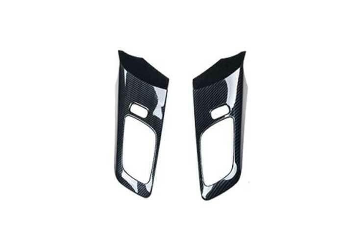 Fit for Ford Ranger 15-2021 Carbon Fiber Interior Door Handle Lock Cover Trim 2