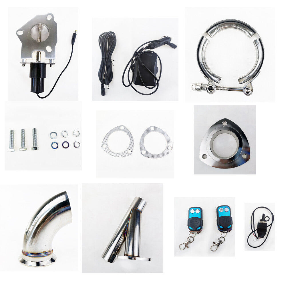 2.25 Electric Exhaust Valve E-Valve Motor Butterfly Valve  Remote Control