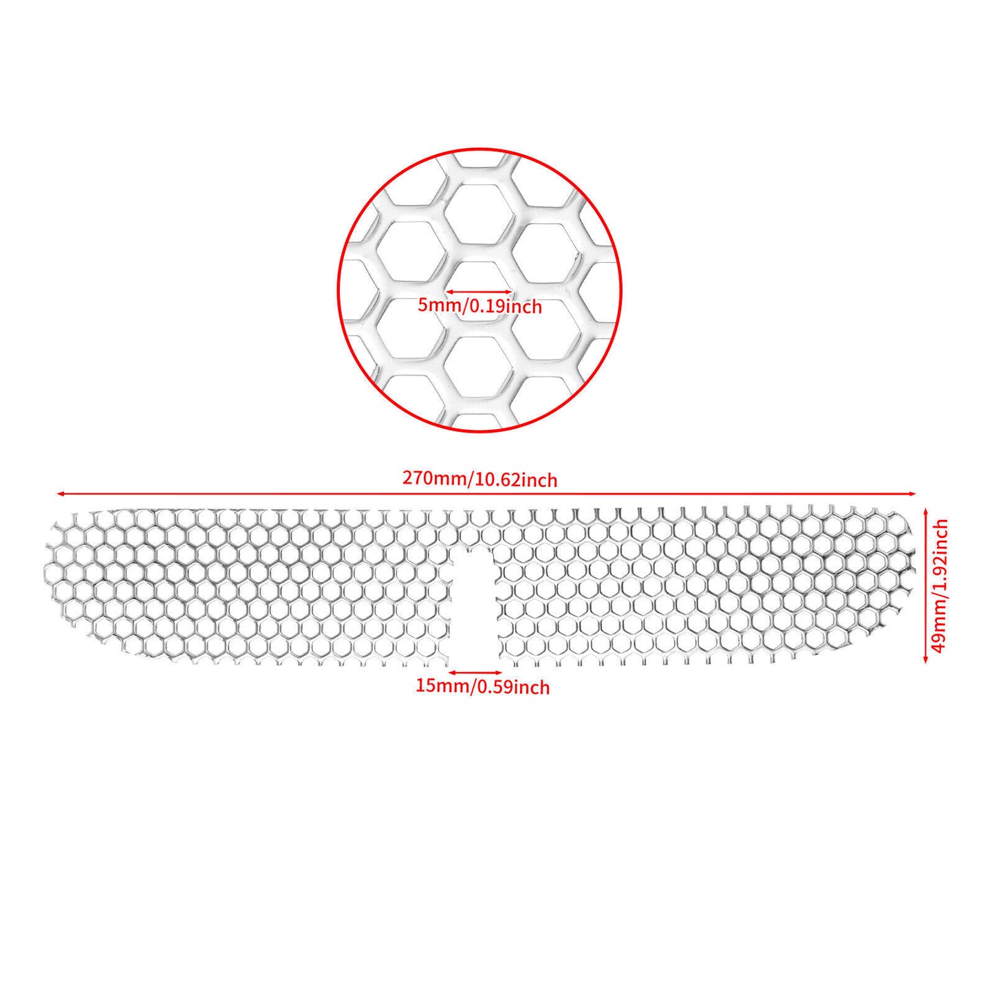 Chrome Honeycomb Mesh Fairing Vent Grill for Harley Electra Street Glide 14-2023