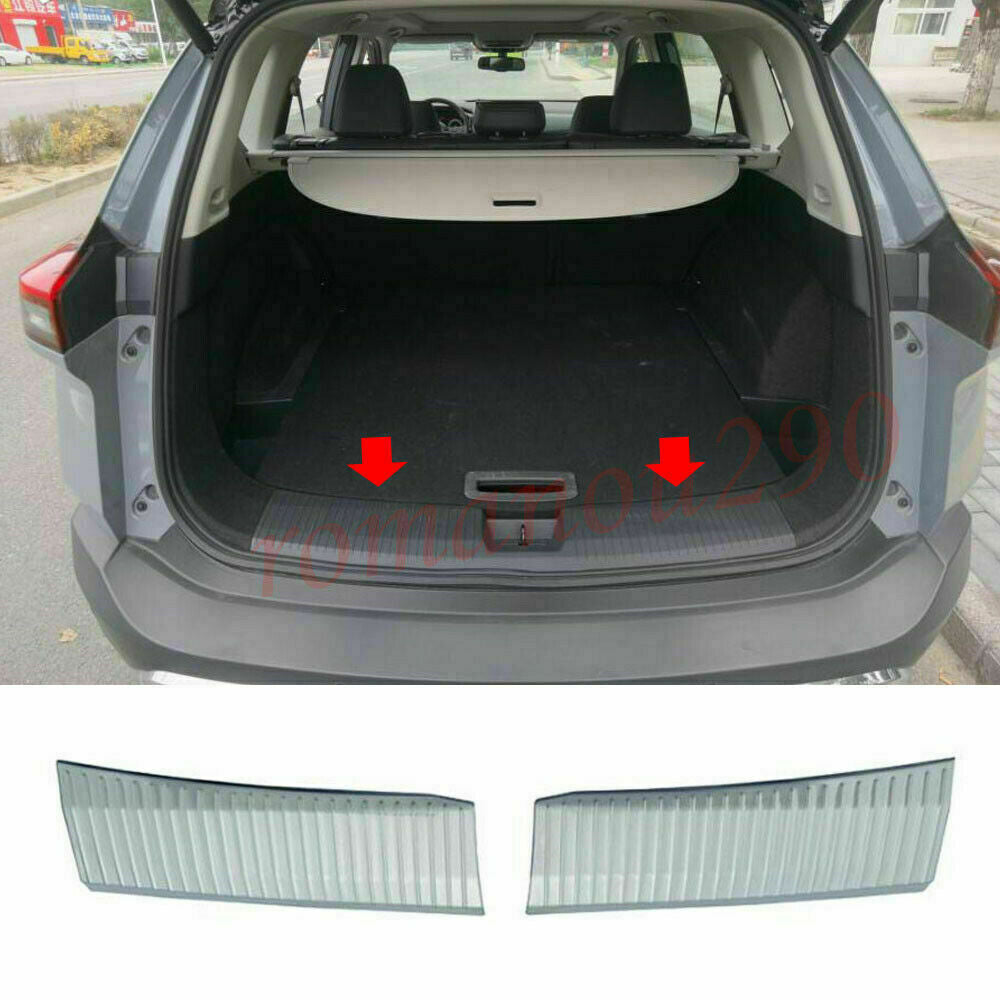 for Nissan Rogue 2021-2023 Silver Inside Rear Bumper Protector Sill Plate Cover