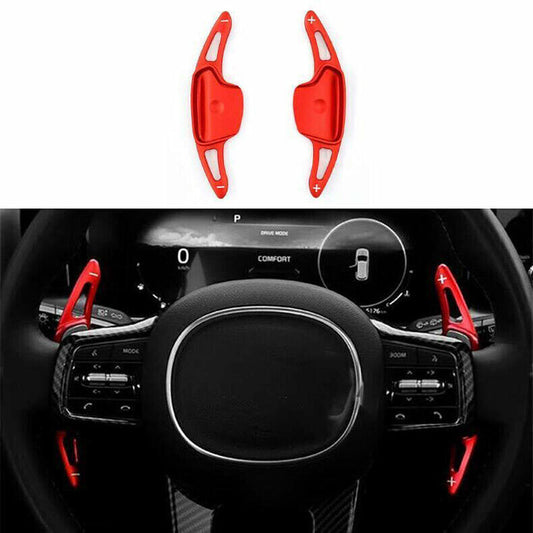 for Kia Carnival 22-2024 Red alloy Steering Wheel Shift Paddle Shifter Extension