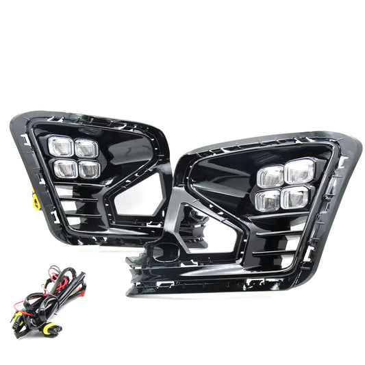 Suitable for Kia Rio 21-23 front bumper fog lights, daytime running lights, and turn signals.