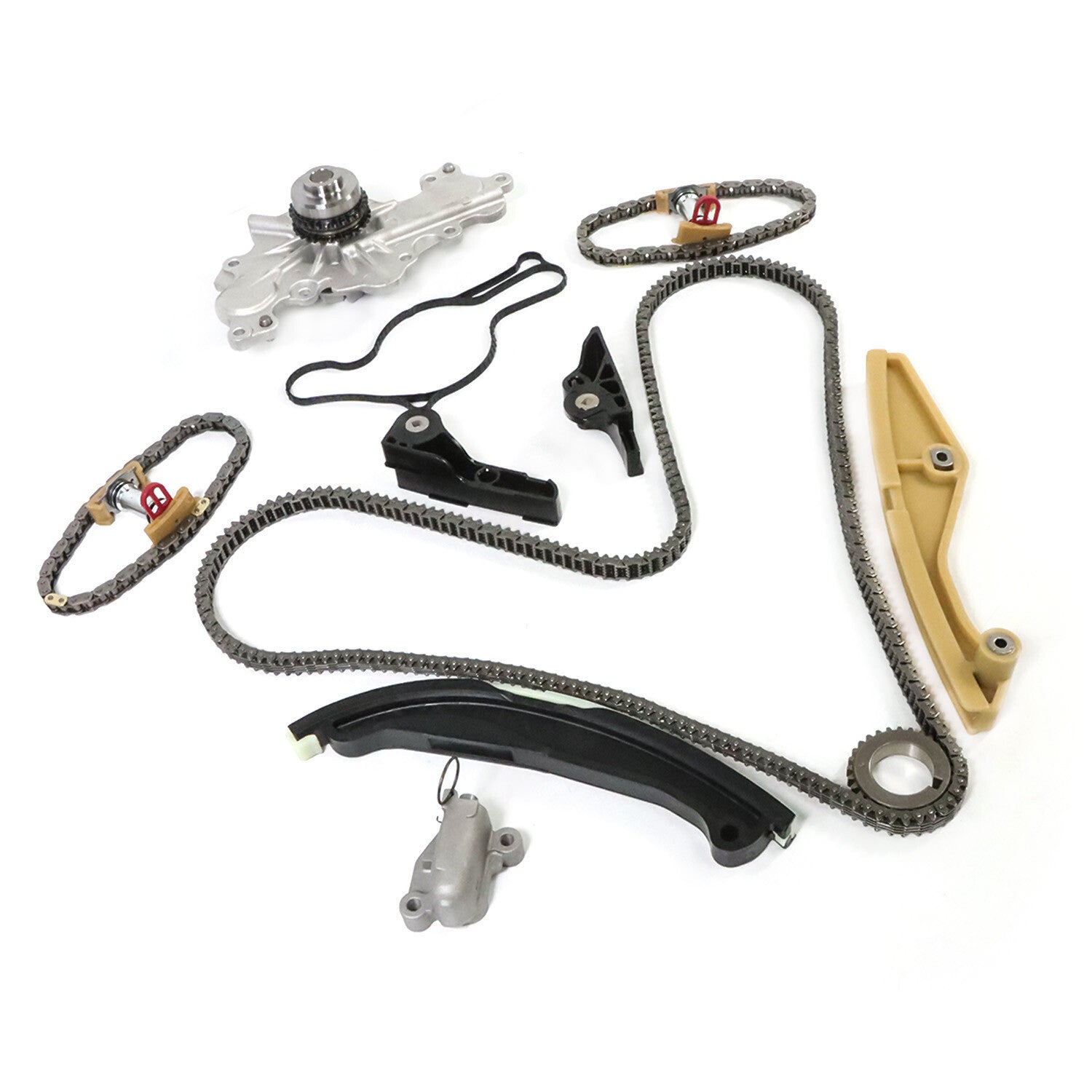 Timing Chain Kit Water Pump For 3.5L 3.7L for Ford Edge Taurus for Lincoln MKS MKX 13-17
