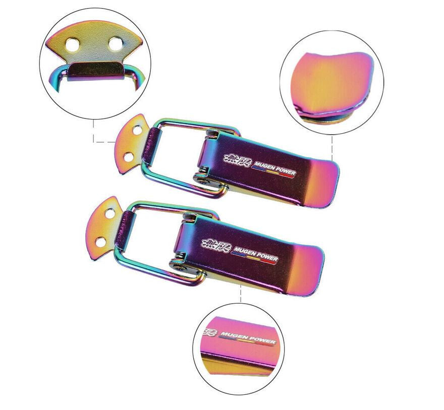 Mugen Neo Chrome rear bumper fender cover clip lock for Honda for Acura