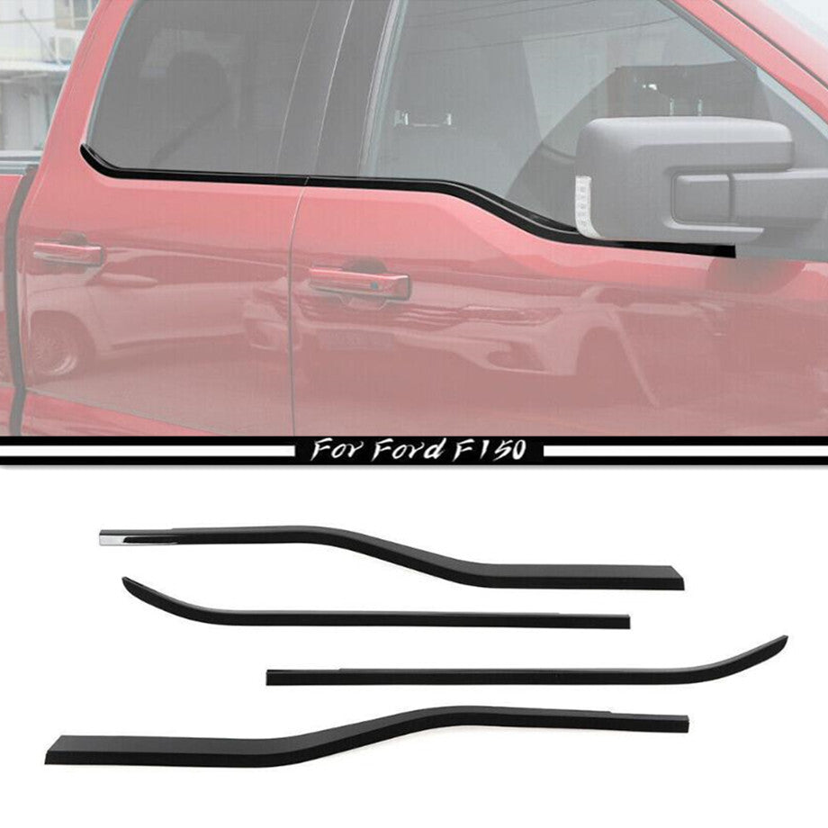 Suitable for Ford F150 F-150 21-23 Black door and window bottom frame window sill cover trim strip