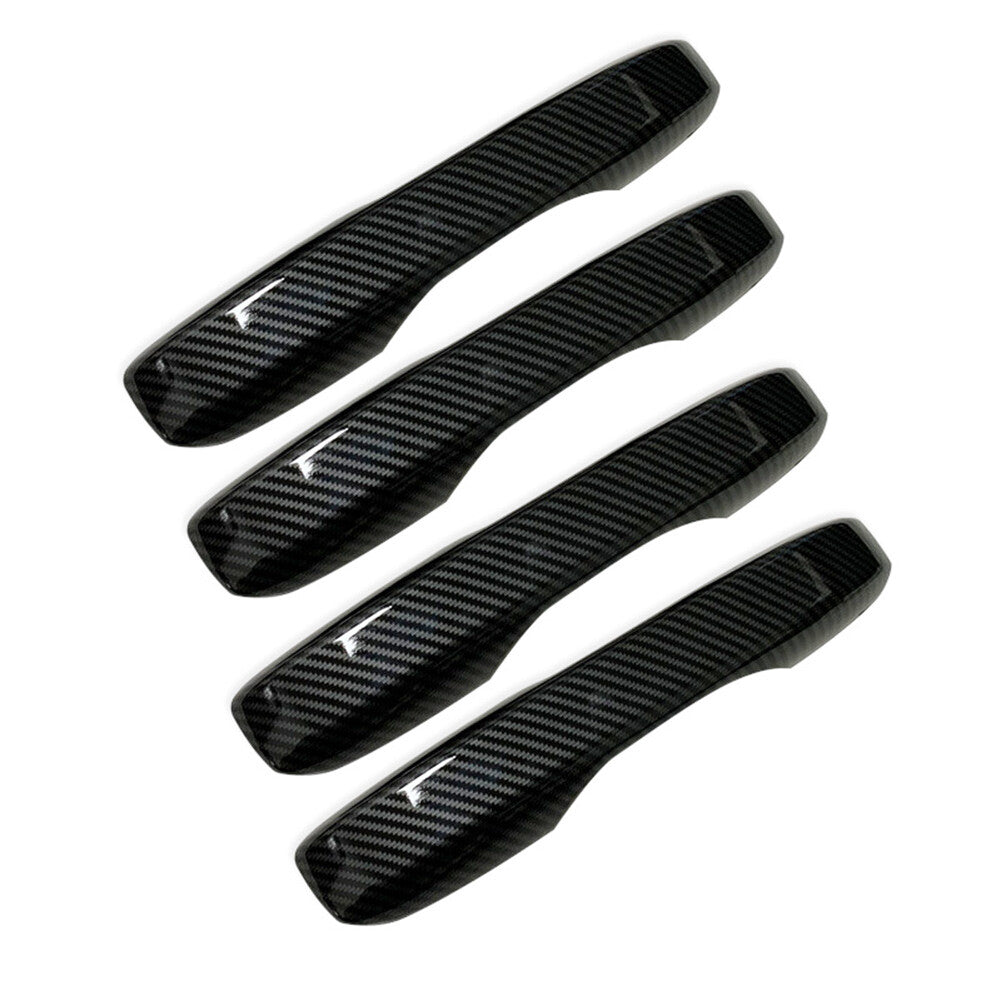 Outer Door Handle Cover Trim Fit for Honda for Civic 11th 2022+ Carbon Fiber 4PCS