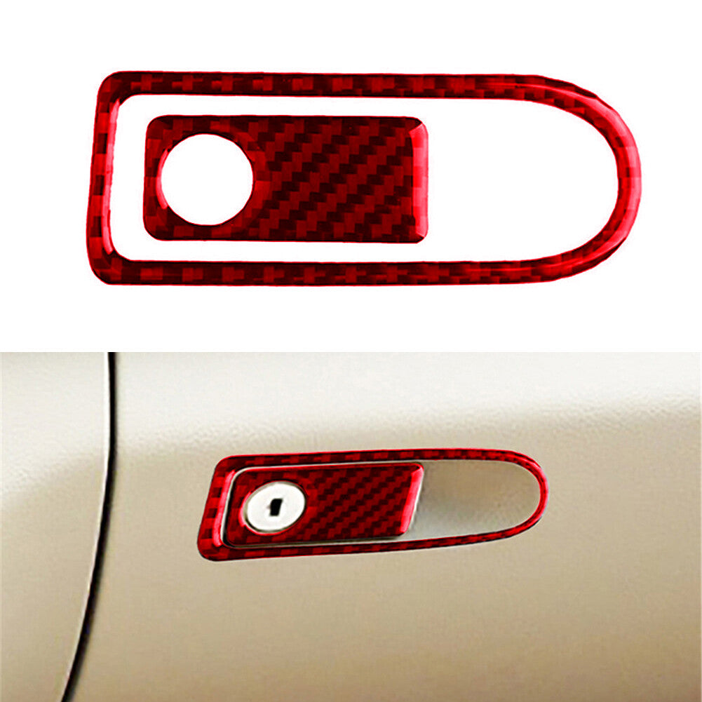 Red Carbon Fiber for Co -Pilot Storage Trim for Mercedes-Benz W204 2007-2014