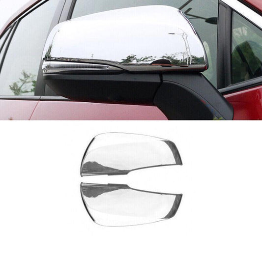 for Toyota RAV4 19-2023 Chrome Exterior Reversing Mirror Decor Cover cap Trim 2X