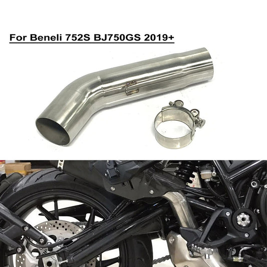 Benelli 752S 2019+ 51mm Stainless Steel Exhaust Mid Link Pipe Direct Motorcycle