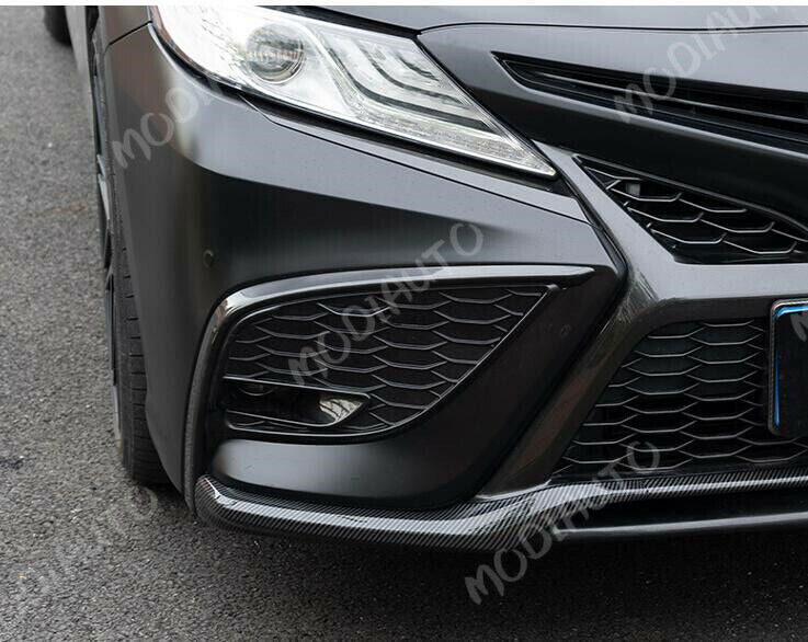 Carbon ABS Front Bumper Bottom Bezel Trim Cover For 21-2023 Toyot@a for Camry SE/XSE
