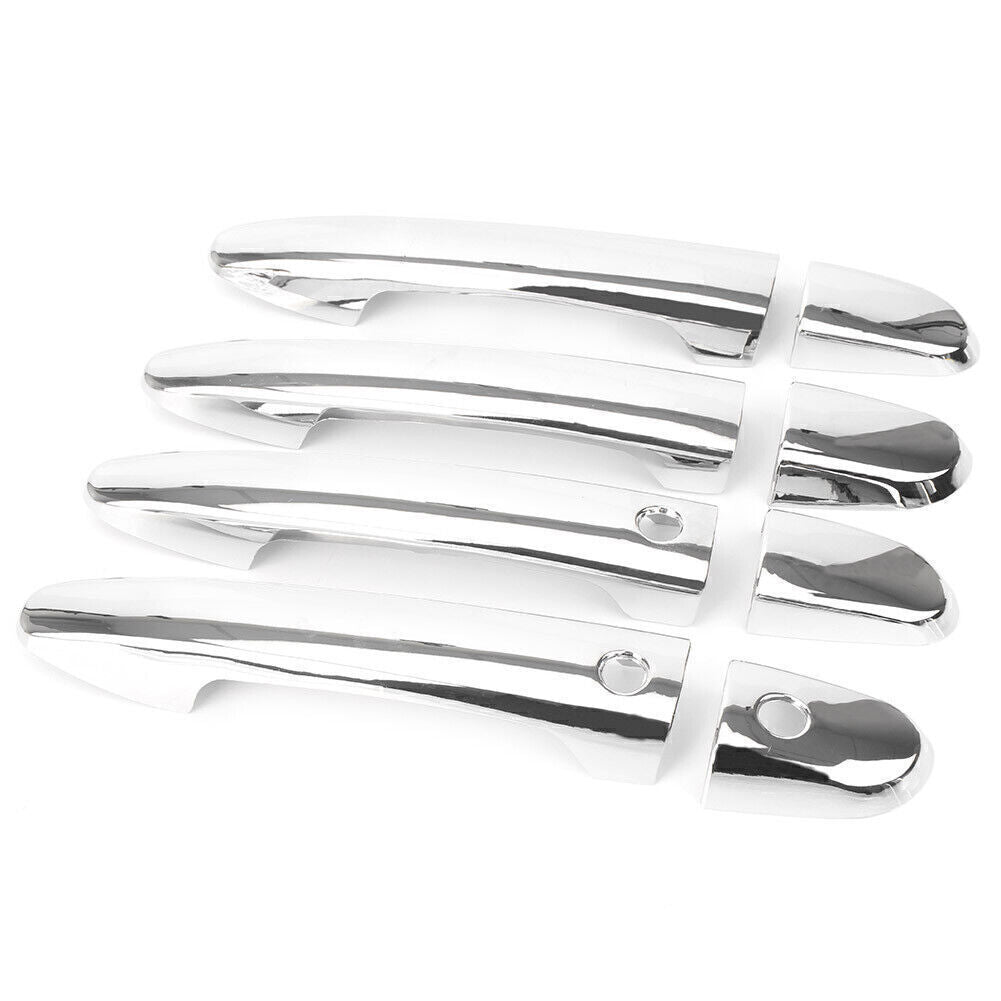 8x Chrome Door Handle Cover Trims w/ for Smart Keyhole ABS for Mazda 2 3 6 CX-3 CX-5