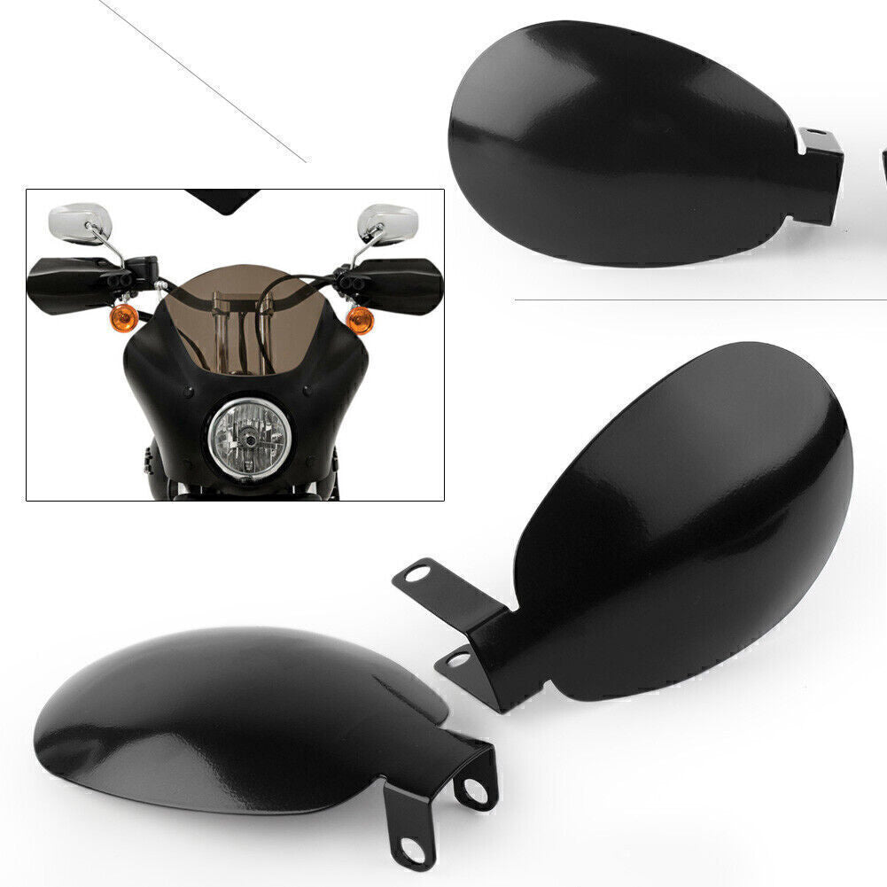 for Honda CRF70F XR70 XR50 for Suzuki SV1000 SV400 Black Coffin Cut Hand Guards Oval