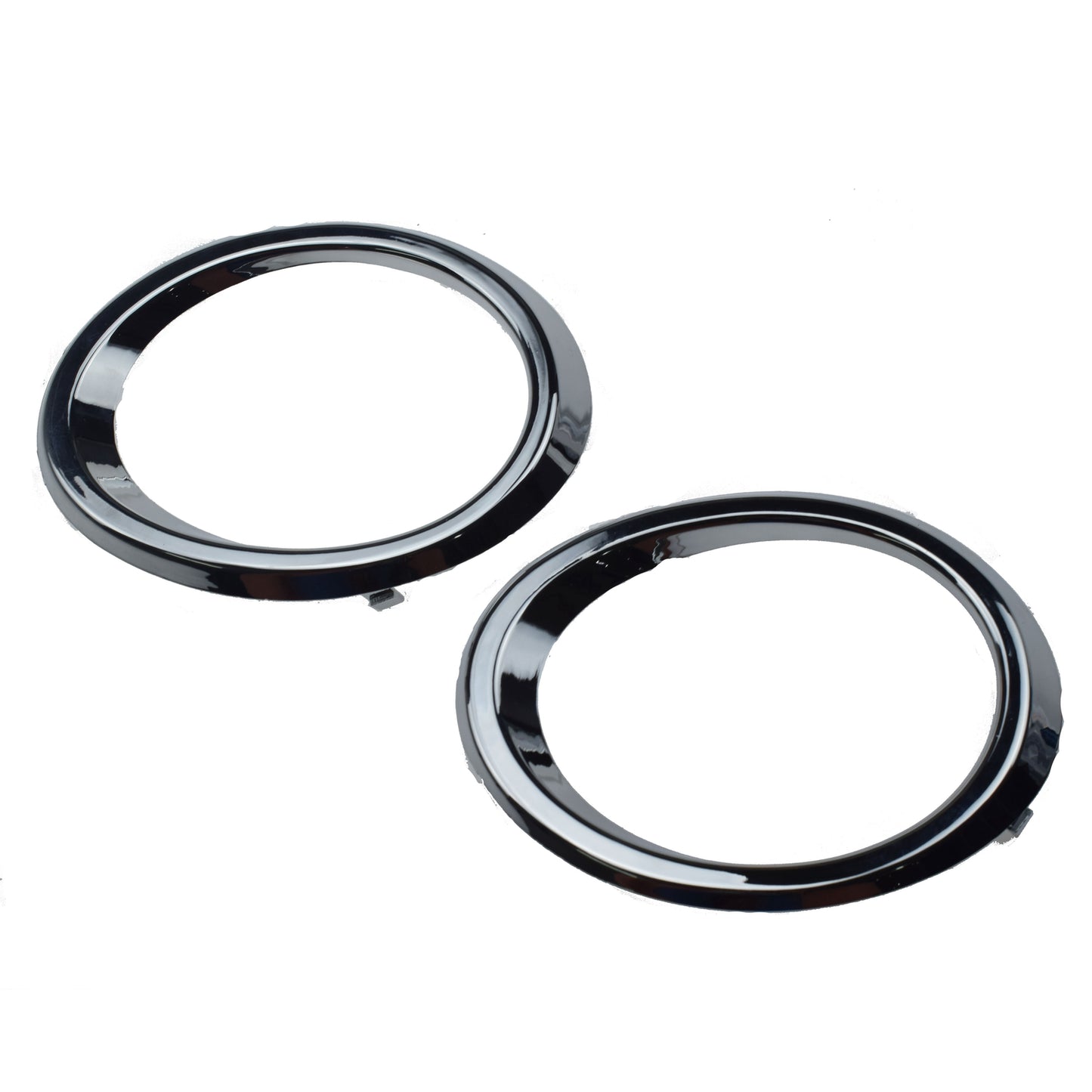 A pair of left and right fog lights with chrome bezels, suitable for Toyota for Camry 2012-2014.