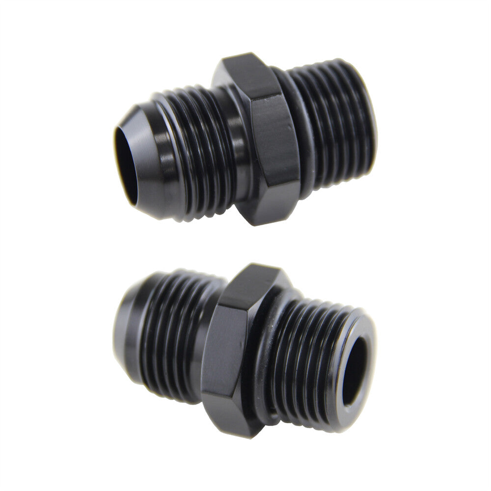 2PCS G1/2 21mm to Metric AN10 Adaptor Fitting For Oil Cooler Radiator Fuel Tank