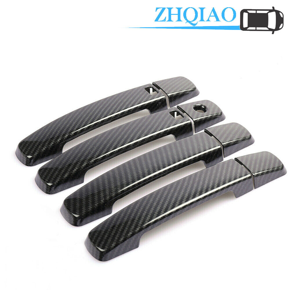 Carbon Fiber for Smart Door Handle Cover Trim Fits for Nissan QASHQAI Frontier Maxima