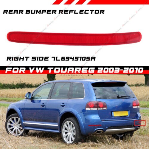 1Z0945105 1Z0945106 Pair Rear Bumper Side Marker Reflector Red Fit for Skoda