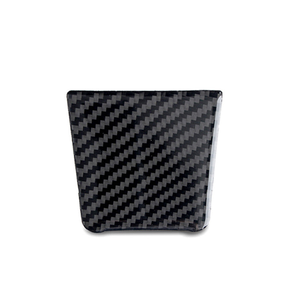 Black Carbon Fiber Battery Panel Decor Cover Trim for Porsche Macan 2014-2019