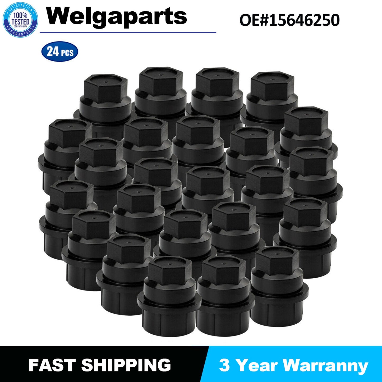 24pcs Wheel Lug Nut Cover Cap 15646250 for Chevrolet for GMC 1500 2500 Tires Studs