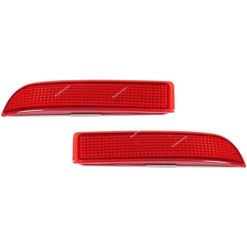 2x Fits for Toyota RAV4 09-12 Rear LeftRight Bumper Reflector Replacement Lamp Red