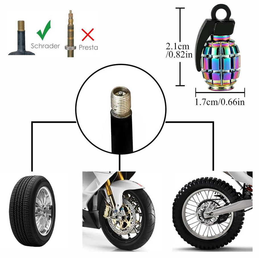 4-piece car tire valve cover rod air dust cover dustproof gray bomb for Lexus for Infiniti