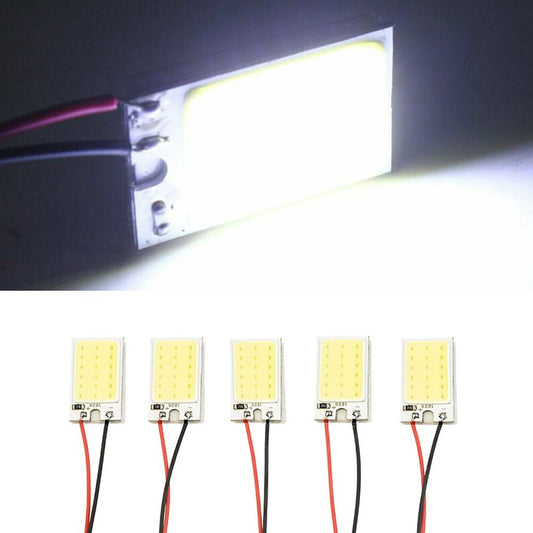 5-pack of 12V COB panel lights, holiday lights, internal dome bulbs. (Prices listed: 184, 192, 193, 259, 280, 285)