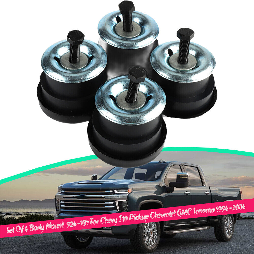 Set Of 4 924-181 Body Mount For 1994-2004 for Chevy S10 Pickup for Chevrolet for GMC Sonoma