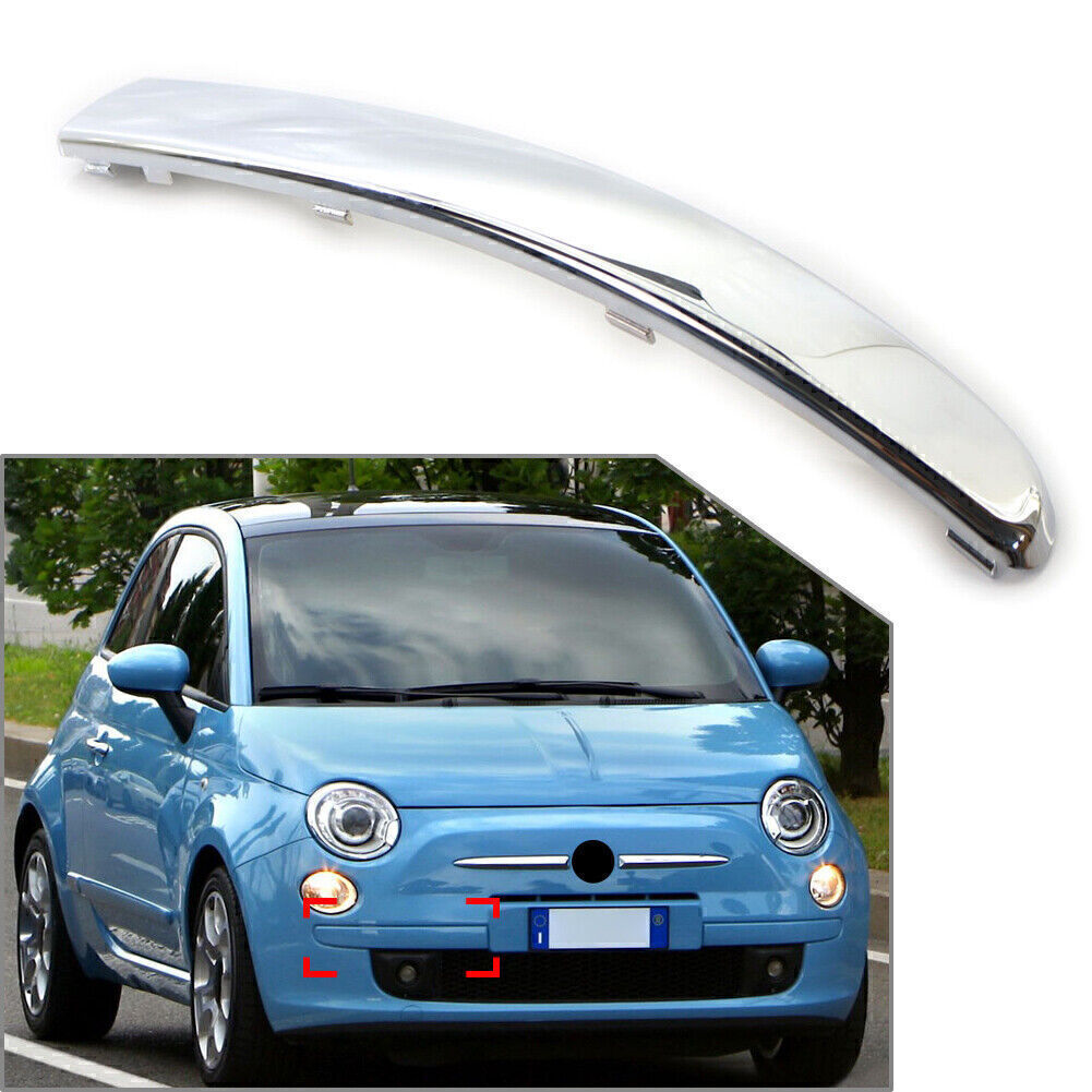 for Fiat 500 2007-2015 2014 2013 2009 Front Right Bumper Moulding Trim 735455057