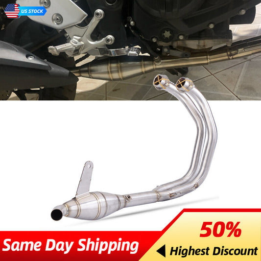 Modified Exhaust System Front Header Link Pipe for Yamaha YZF R3 MT-03 R25 MT-25