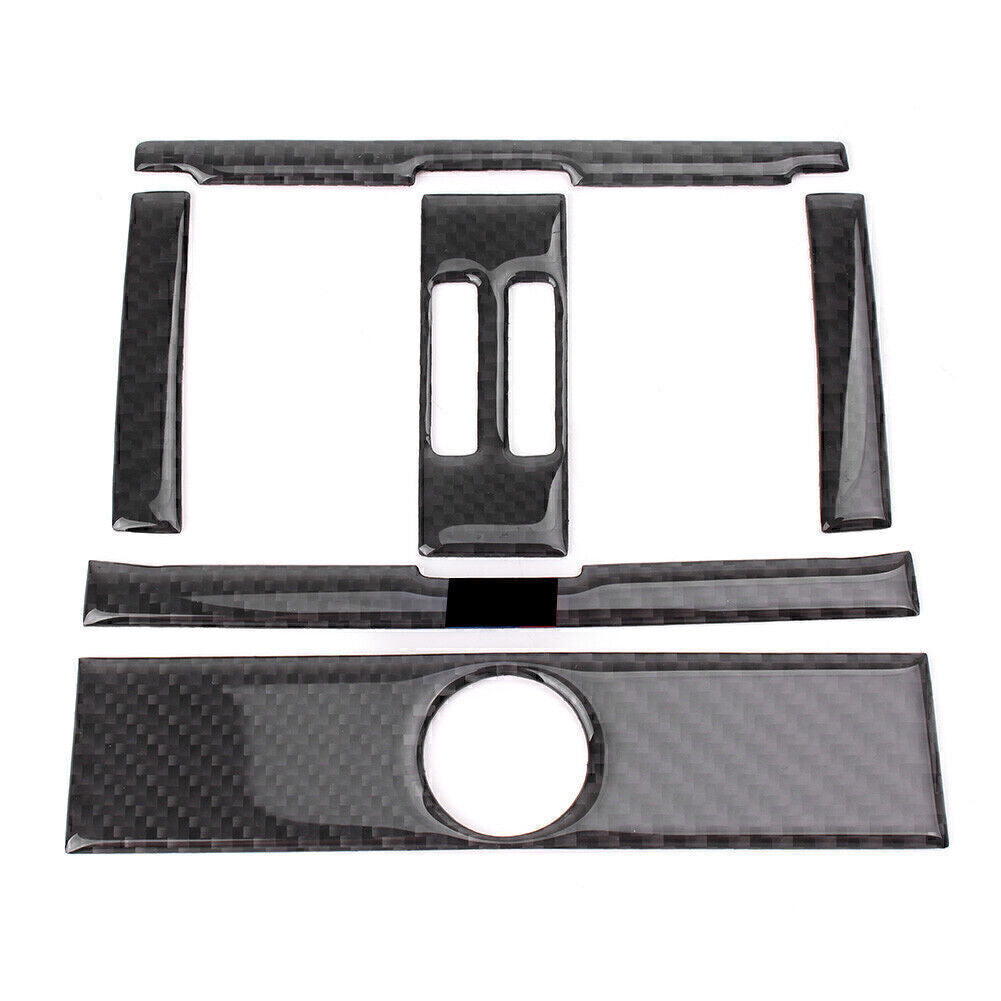 6x Car Rear Air Outlet Frame Cover Trim Carbon Fiber for BMW 3 series F30