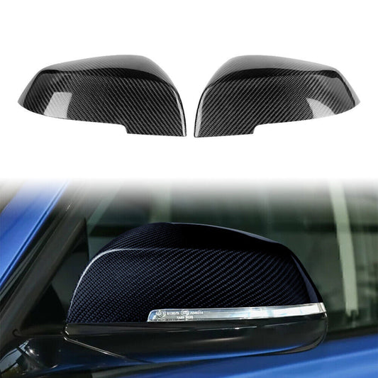 2 Replacement Carbon Fiber Mirror Covers for BMW E84 F20 F22 F30 F32 F33