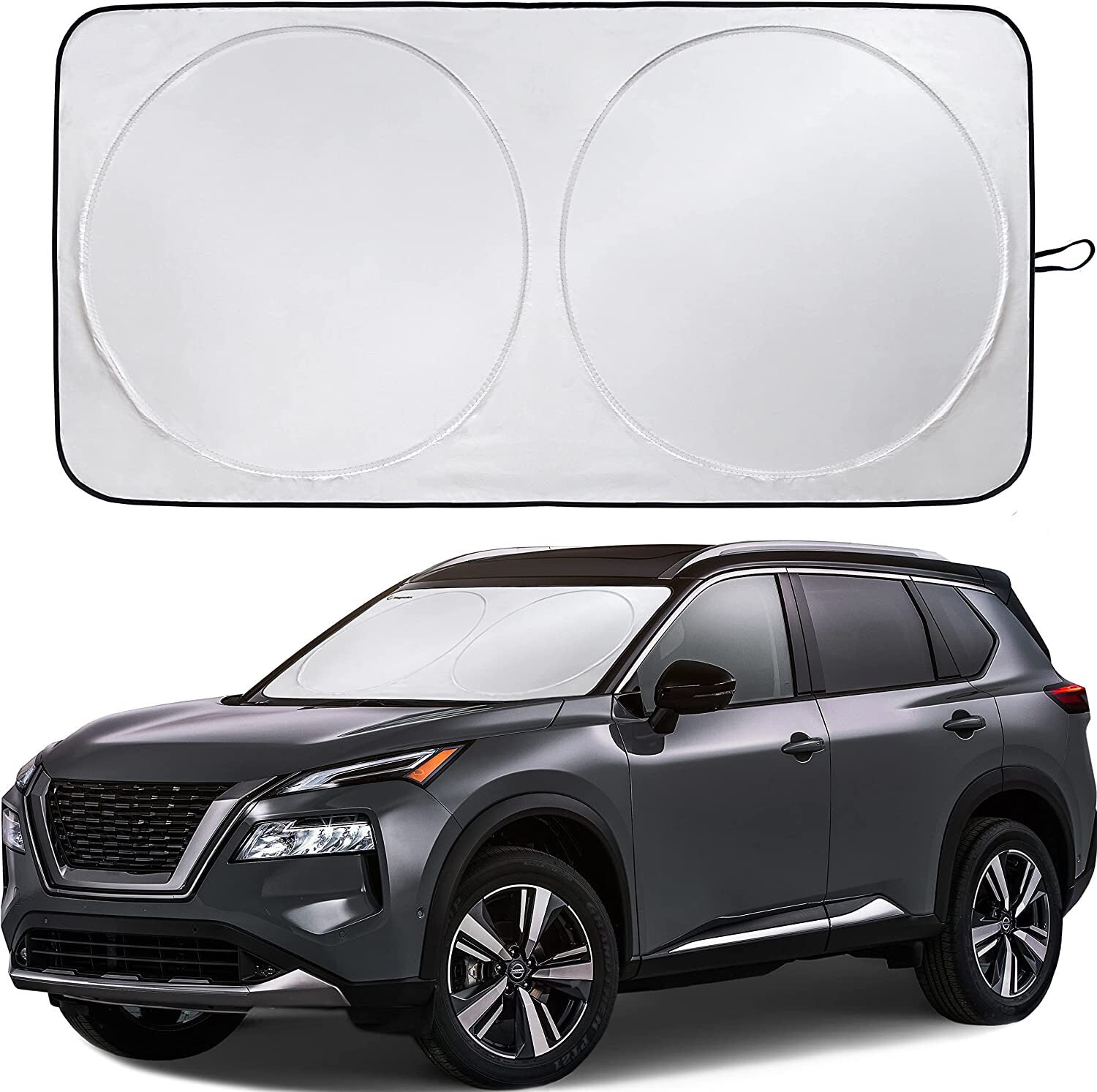 6333.8'' Car Windshield Sunshade Sun Shade W/pouch Blocks Heat and Sun