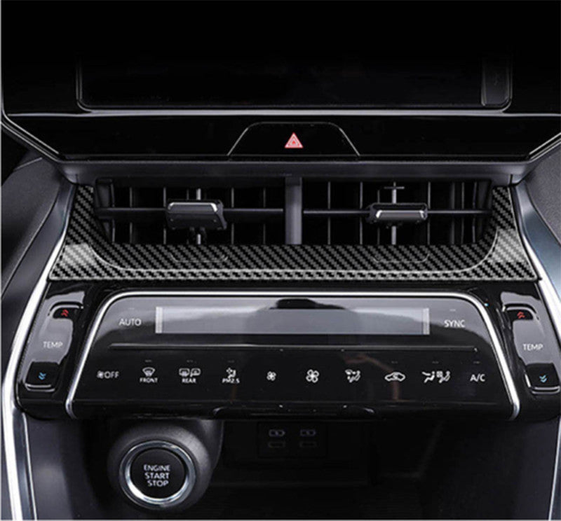 for Toyota Venza 2021-2023 inner Dashboard Air Vent Cover Trim Carbon fiber 5pc