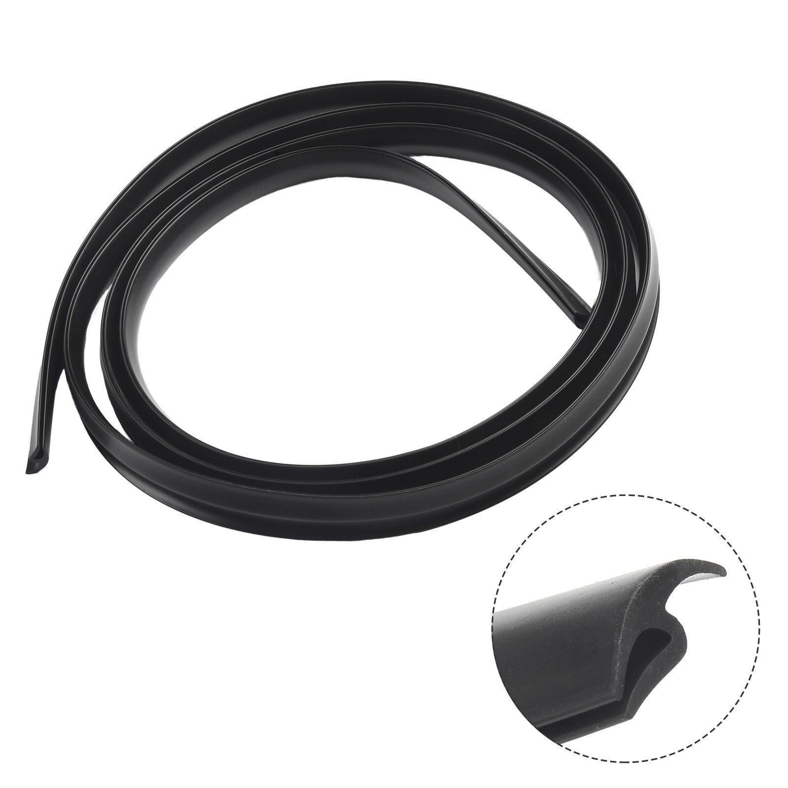 2m Seal Strip Trim Edge For Car Front Windshield Sunroof Weatherstrip Rubber 1pc