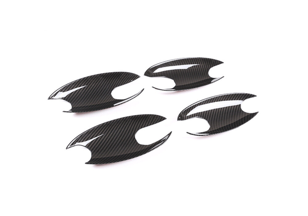 4¡ÁCarbon Fiber ABS Side Door Handle Bowl Trim for BMW 3 Series G20 G28 2020-2022