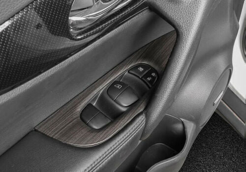 for Nissan Rogue 2017-2020 Wood Grain Window Lift Switch Cover Trims ABS Garnish