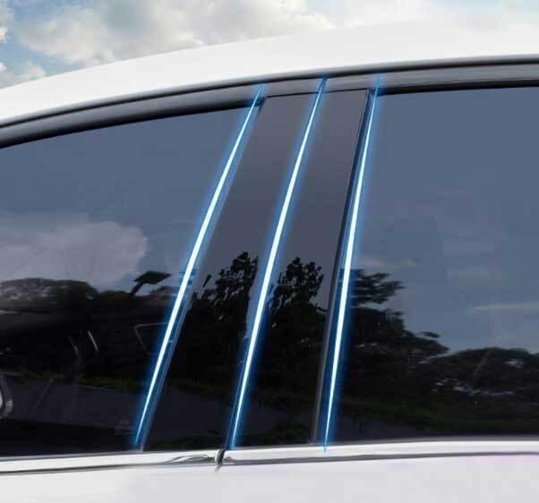 for Kia Sportage KX5 17-2021 Glossy Black PC Window Center BC Pillar Cover Trim