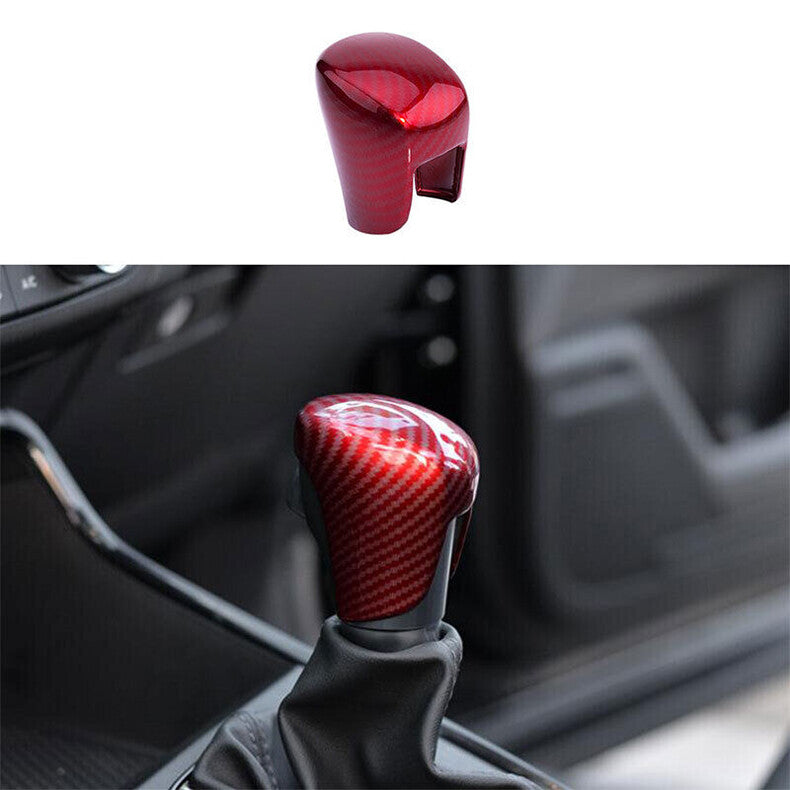 for Honda CR-V 2023-2024 Red Carbon fiber Gear Shift Knob Molding Cover Trim cap