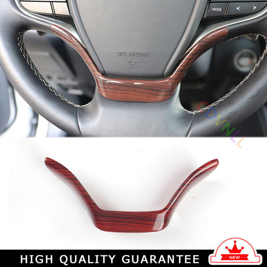 Steering Wheel U Type Cover Trim Interior 1 Fit for Lexus for ES 2015-2017 Red Wood