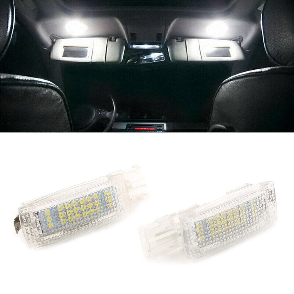 LED Light Auto Interior Visor Vanity Mirror Fit for VW for Golf for Jetta for Passat Car 2pcs