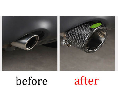 for Range Rover Evoque 2012-2019 Carbon Exhaust Muffler Tail Pipe Tip Tailpipe