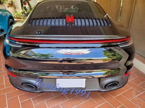 for Porsche 911 992 Turbo S 2019-23, carbon fiber car trunk boiler lip