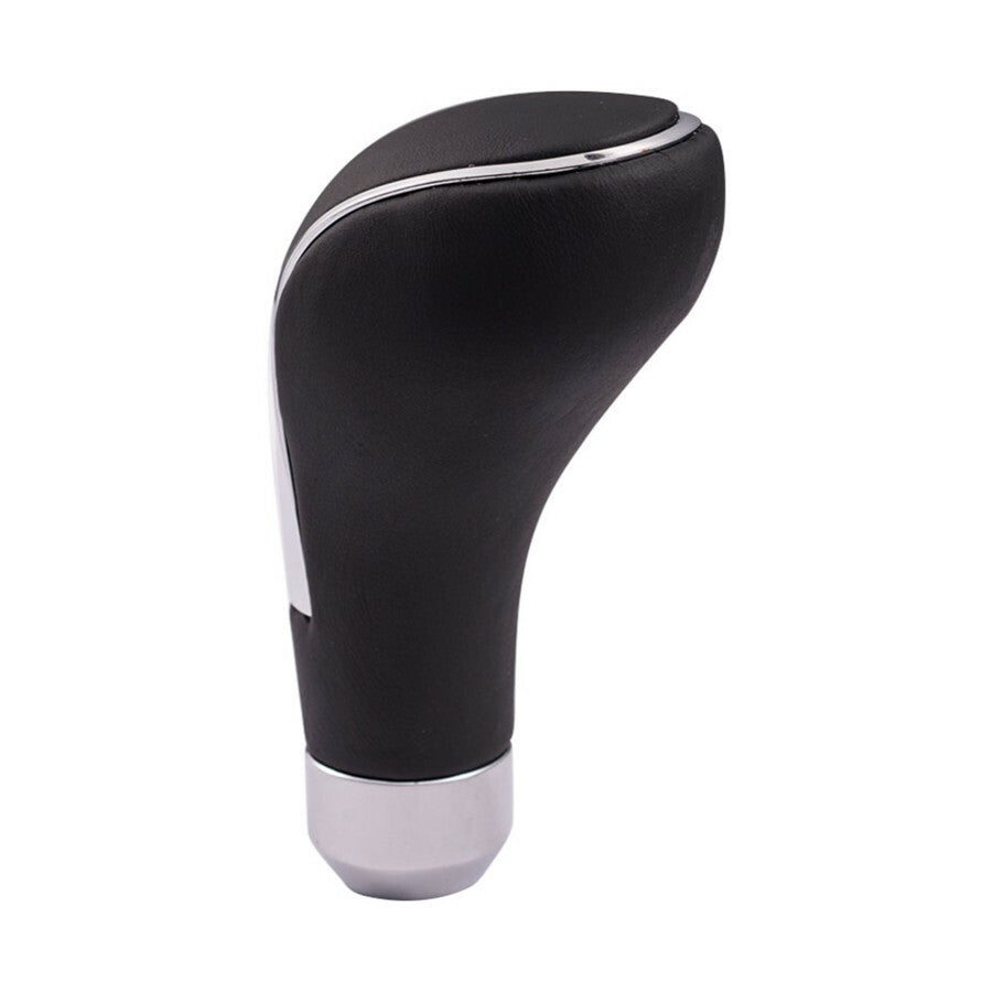 Black Leather Car Gear Shift Knob Shifter Lever Manual Automatic Transmission